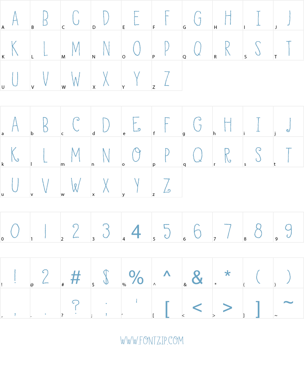 DK Honey Dew Font Character